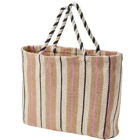 Natural fiber shopping bag IKEA jute and cotton bag - Picture 2 of 4